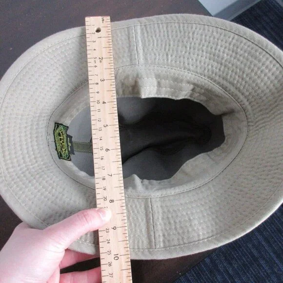 Retro Dorfman Pacific Company Scala Classica Fedora Style Safari Hat Beige M 142 - Picture 8 of 8